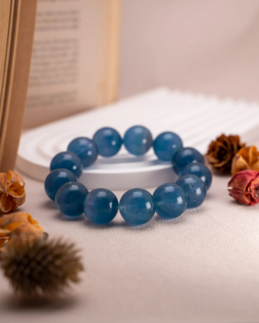 Blue Fluorite With Purple Banding Mood Crystal