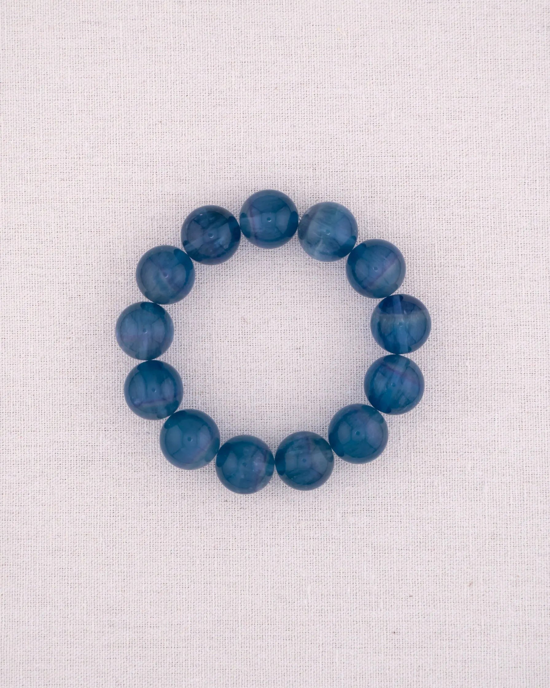 Blue Fluorite With Purple Banding Mood Crystal