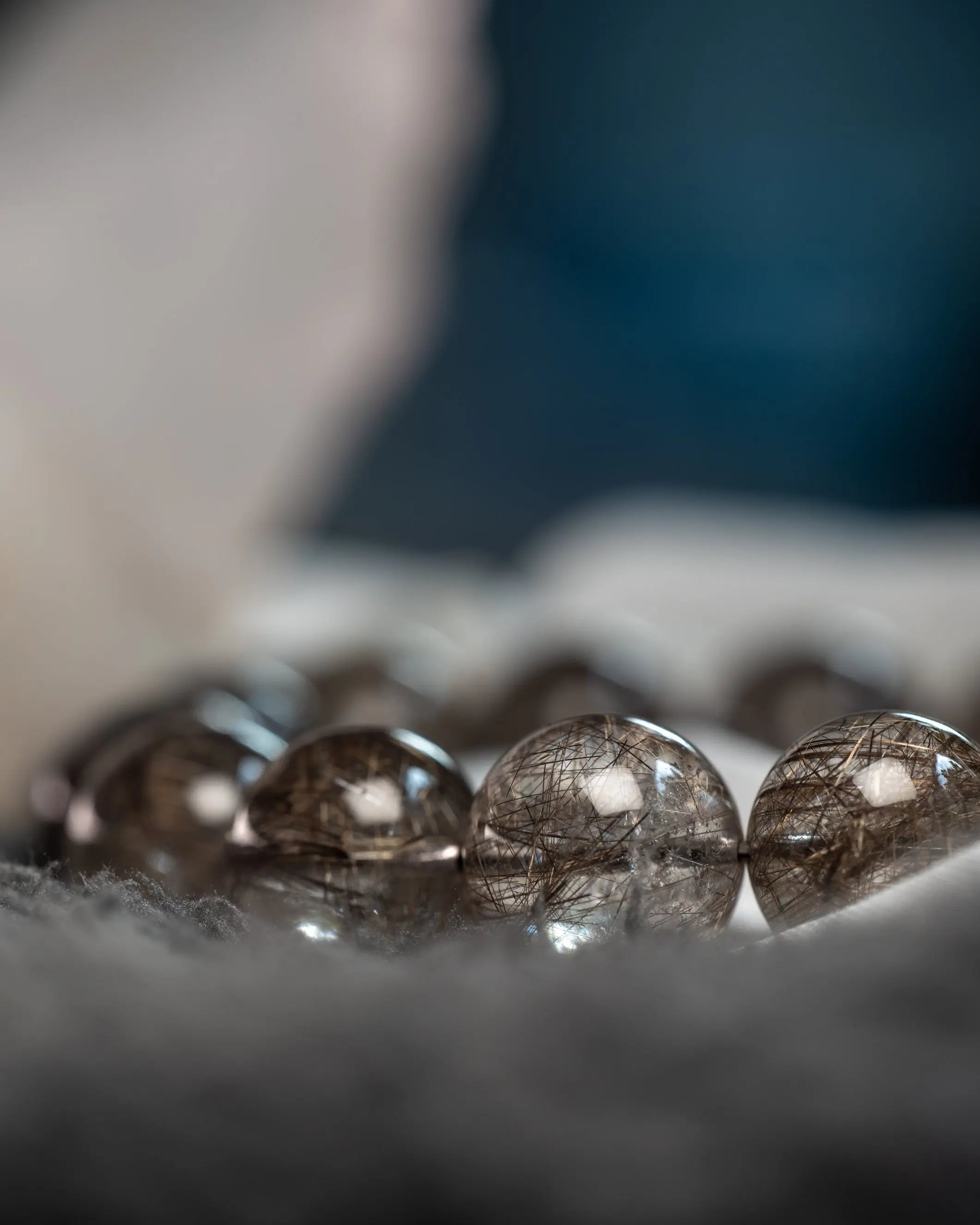 High Grade Silver Rutile Mood Crystal