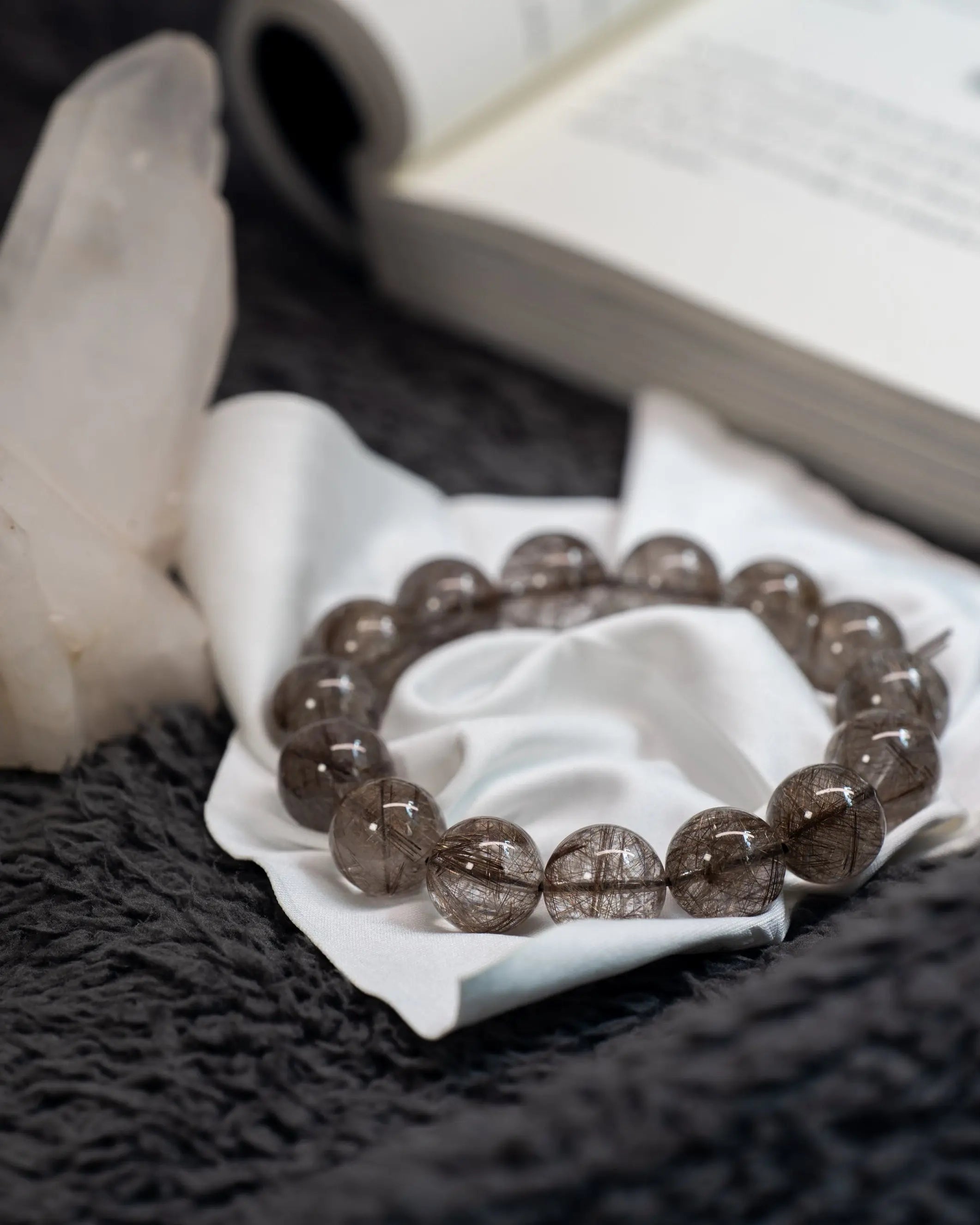 High Grade Silver Rutile Mood Crystal