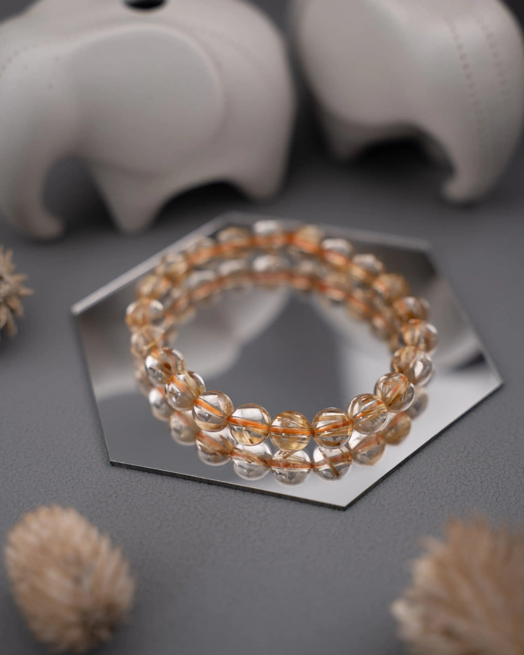 High Grade Golden Rutilated Quartz Mood Crystal