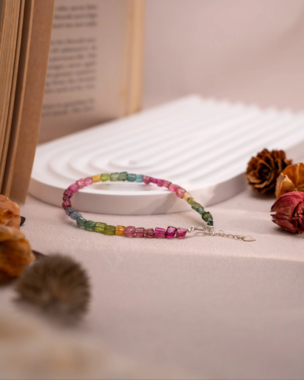 Free Form Tourmaline with Chain Extender Mood Crystal