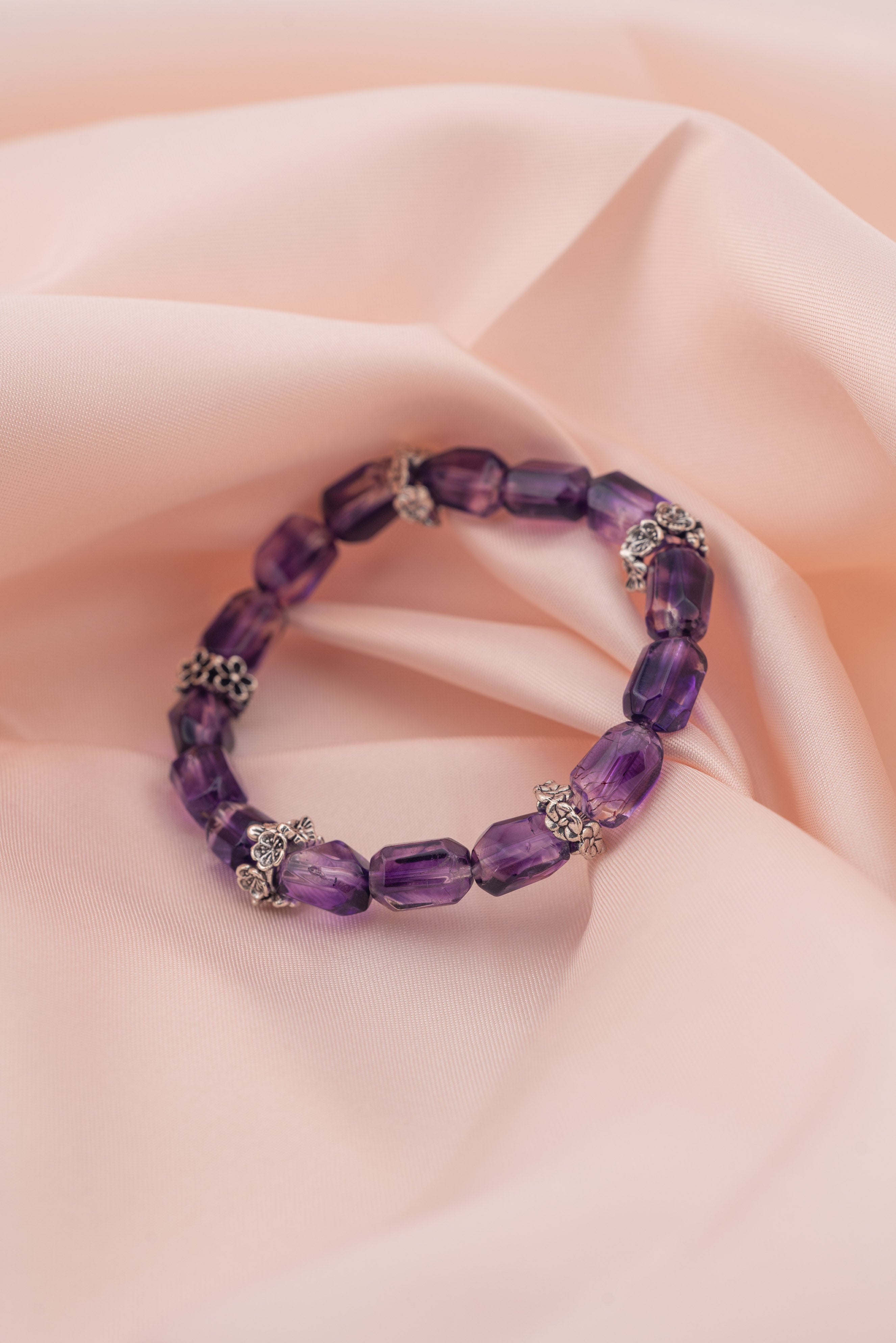 Purple Super 7 Freeform Bracelet