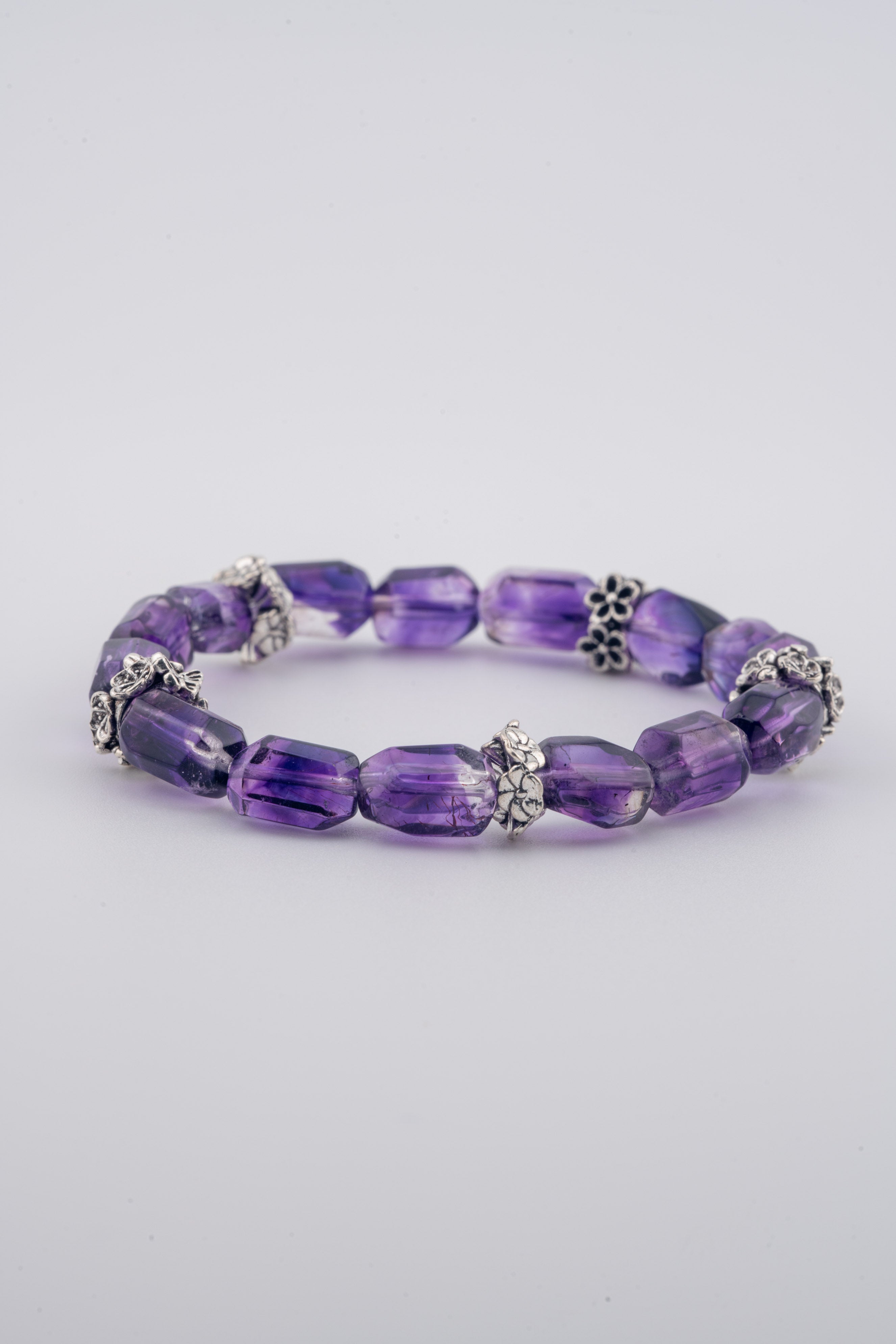 Purple Super 7 Freeform Bracelet