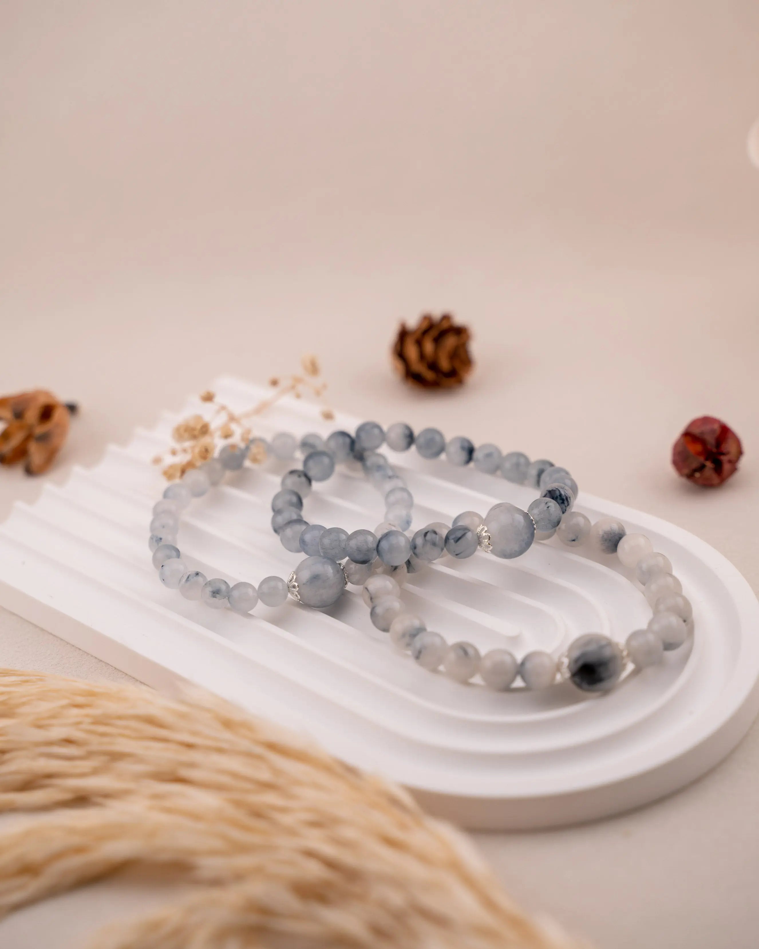 Blue Rabbit Hair Mood Crystal