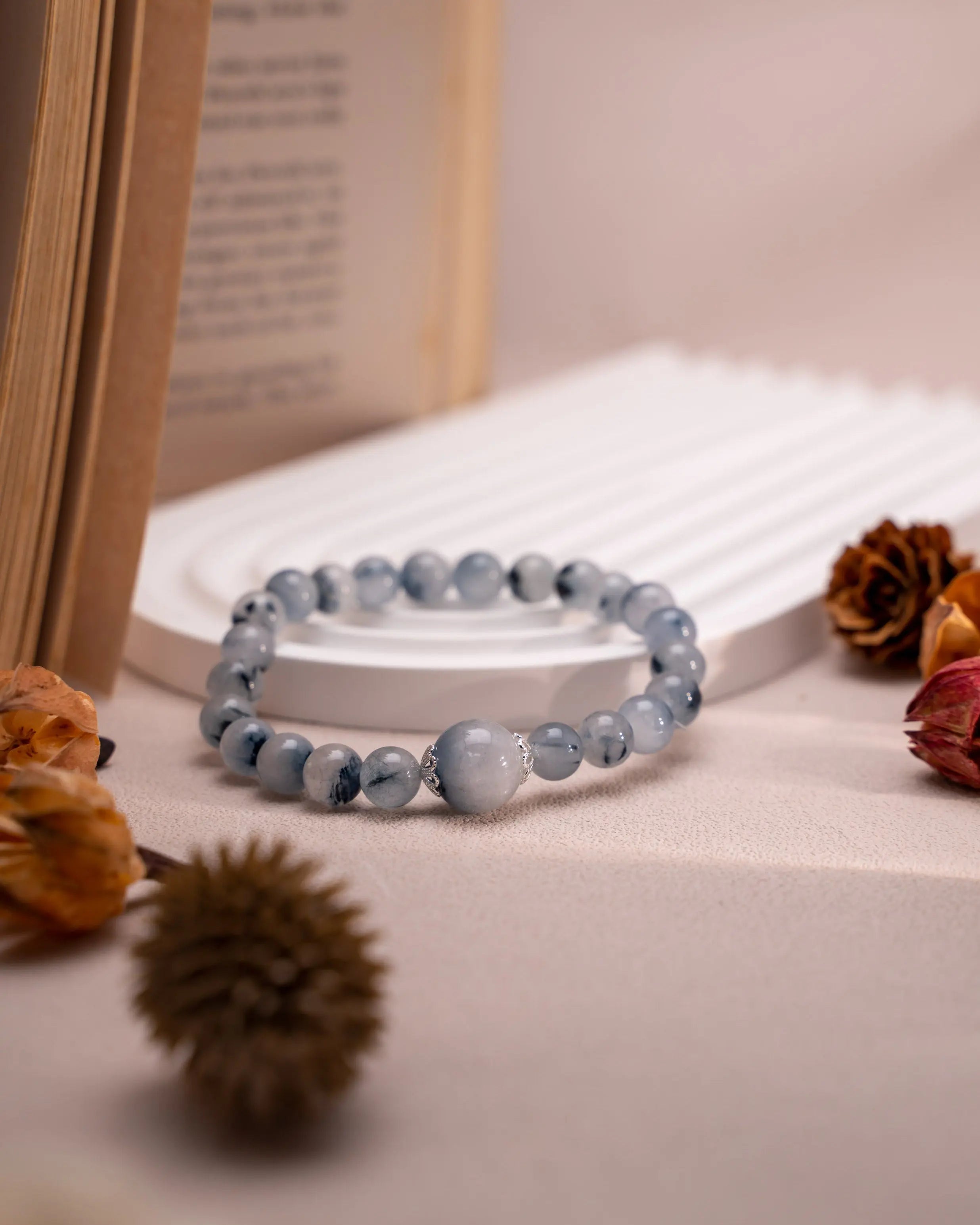 Blue Rabbit Hair Mood Crystal