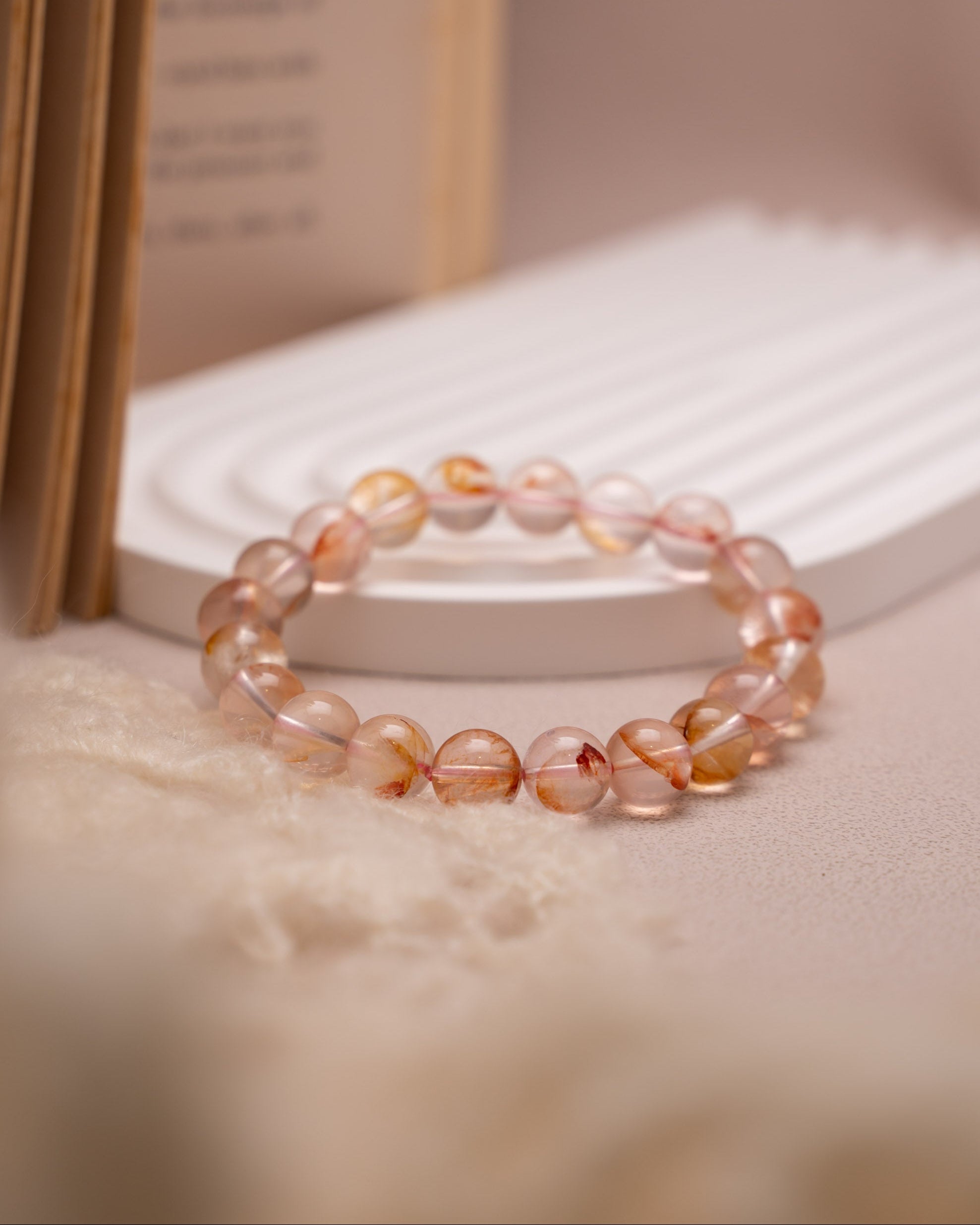 Rose Koi Quartz Mood Crystal