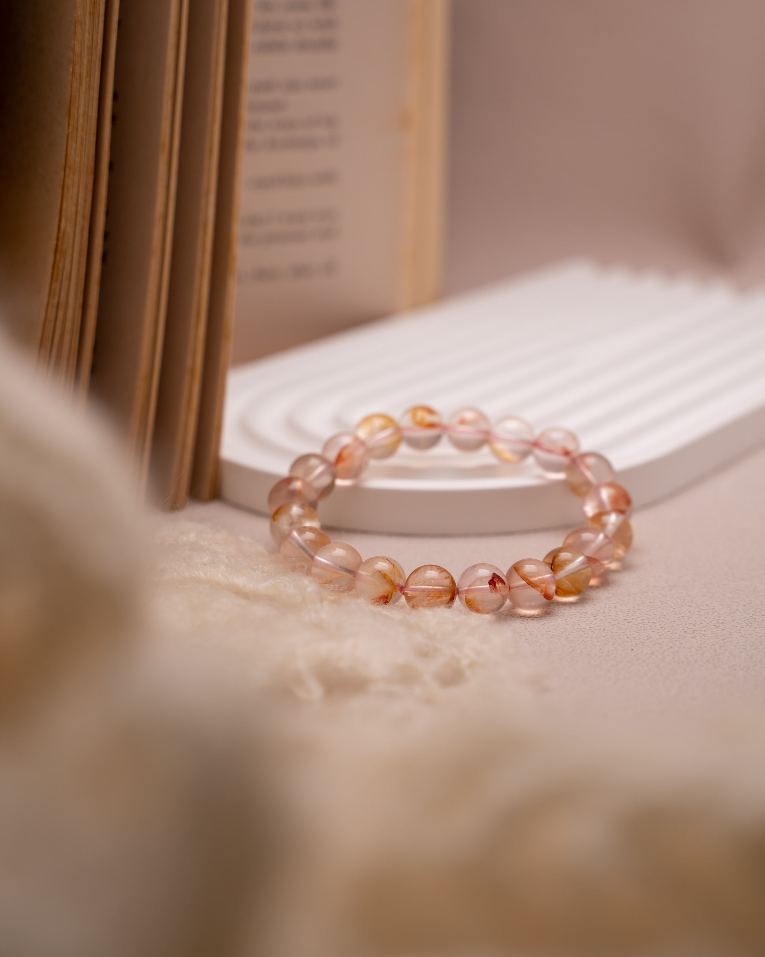 Rose Koi Quartz Mood Crystal