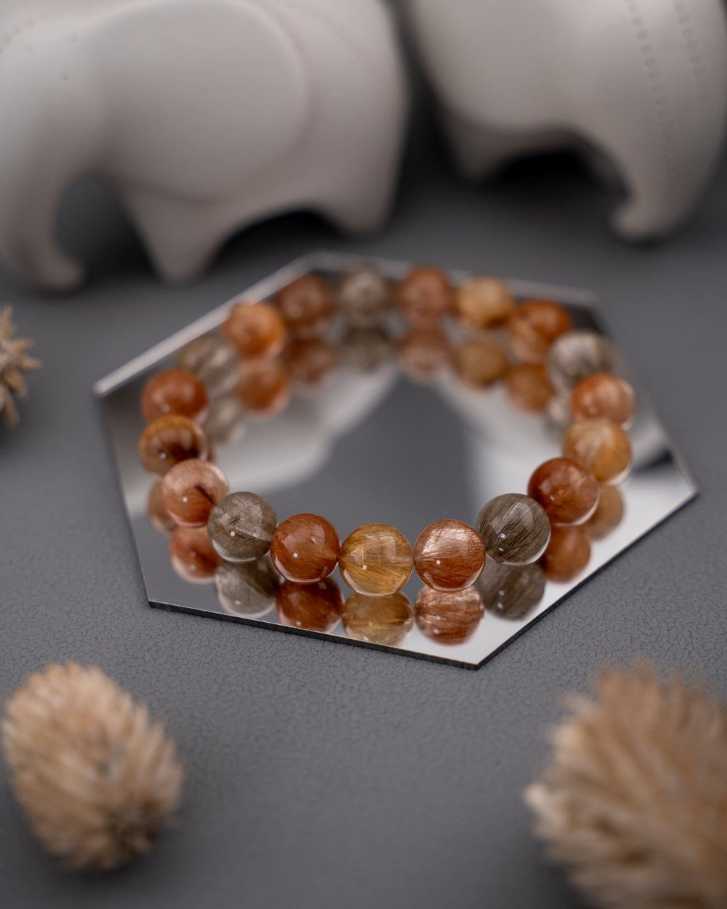 High Grade Colorful Full Rutilated Quartz Mood Crystal