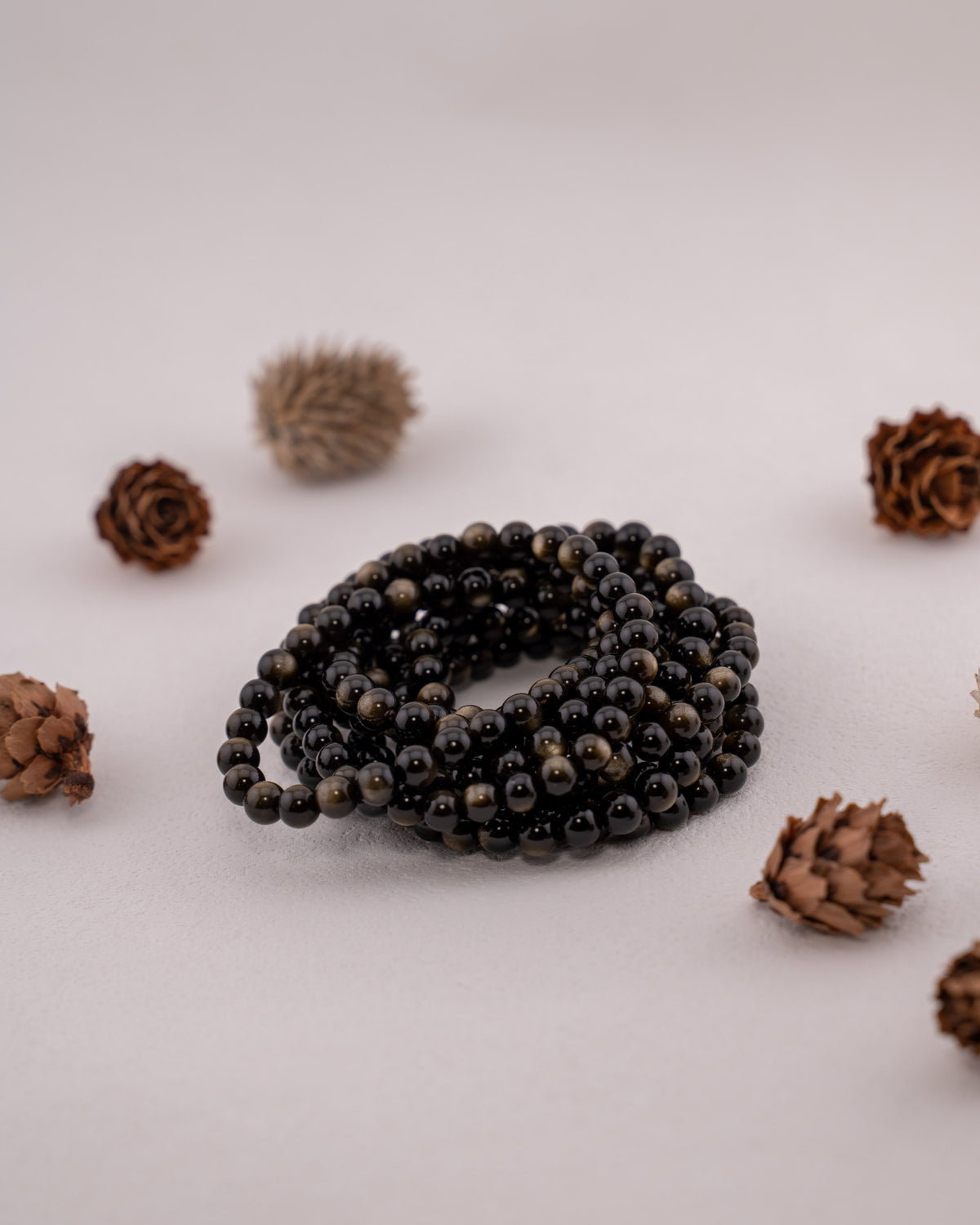 High Quality Gold Sheen Obsidian Bracelet